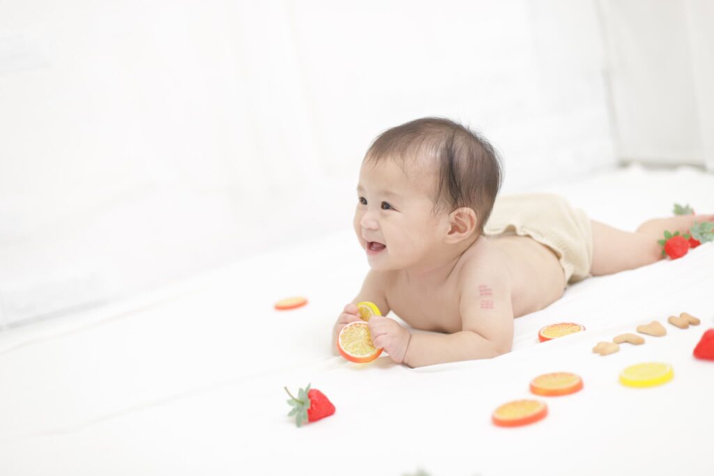 バースデーフォト・お誕生日写真_奈良市・生駒市・精華町_フォトスタジオワタナベ(渡辺写真館)_ハーフバースデー